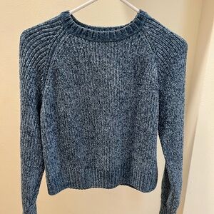 Elegant Heather Blue Women's Sweater